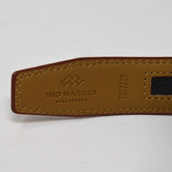 Mio‎ Marino Tartan Linxx Ratchet Belt, Tan Genuine Leather - Picture 4 of 10